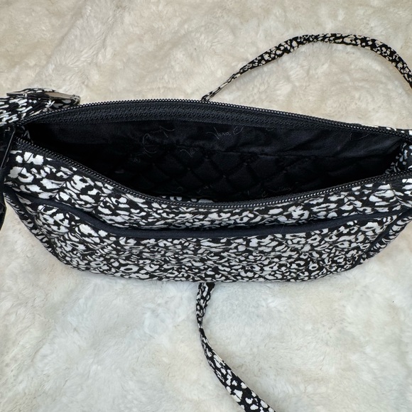 Vera Bradley On the Square Camocat Black & White Quilted Crossbody Purse - Picture 7 of 7
